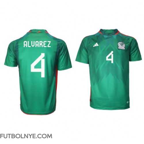 Camiseta México Edson Alvarez #4 Primera Equipación Mundial 2022 manga corta